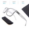 OLOMEE Blue Light Blocking Reading Glasses Mens Large Oversized Square