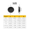 Rrina 52Pcs Rubber Grommet Kit Drill Hole Firewall Hole Plugs