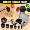 11/16-Piece Woodworking Hole Saw Set – Carbon Steel Hole Cutter