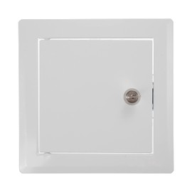 Vent Systems 6'' x 6'' Inch Lockable Metal Access Panel - Easy Access Doors with Locking Mechanism - Access Panel for Drywall, Wall and Ceiling Electrical and Plumbing Service Door Cover