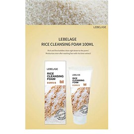 Rice Cleansing Foam 100 ml/Espuma Coreana de Limpieza Facial de Arroz, Aclara & Suaviza