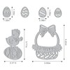 Metal Happy Easter Eggs Die Cuts for Card Making, Easter