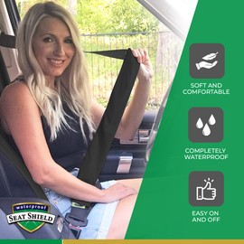Waterproof SeatShield Seatbelt Covers - Comfort Removable Car Seat Belt Cover for Women, Men, Kids
