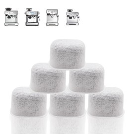 Dianrui 6 Pack of Replacement for Breville Water Filter for Breville Espresso machines BWF100 /870/878/880/860/840/810/450/500/ for Sage 500/810/870/875/878/880 Replacement Part (Activated Charcoal)