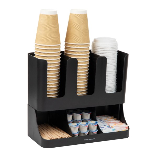 Unbranded Cup and Condiment Station, Countertop Organizer, 13"L x 6.4"W