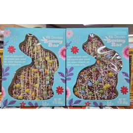 Trader Joe Milk Chocolate Bunny Bar 3oz 85g (2 Bars)