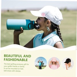 Kisangel Magnetic Golf Hat Clip with Decorative Ball Marker Portable Accessory for Golf Lovers Easy Attachment to Caps and Visors Gift