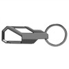 Car Beyond Store® Black Gunmetal Gray Snap Hook Metal Key