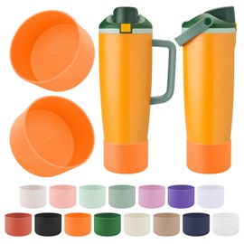2PCS Silicone Boot Compatible with Owala 30oz & 40oz FreeSip Sway Bottles & Tumblers, Protective Anti-Slip Bottom Cover Sleeve for Freesip Sway Tumbler
