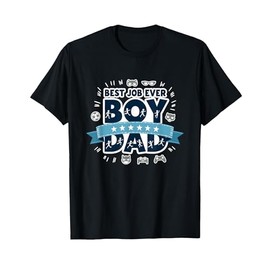 Best Job Ever: Boy Dad - Superhero T-Shirt, Men, Black