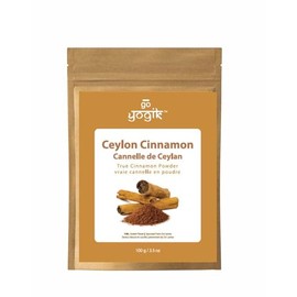 Go-Yogik Ceylon Cinnamon-100g | Organically Grown in Sri-Lanka, Processed in India | True cinnamon