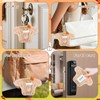 Bunny Plush Kpop Photocard Holder with Keychain, Soft Rabbit ID