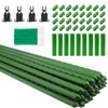 Orgrimmar 26 PCS 57" Garden Support Stakes Plastic Coated Deformable