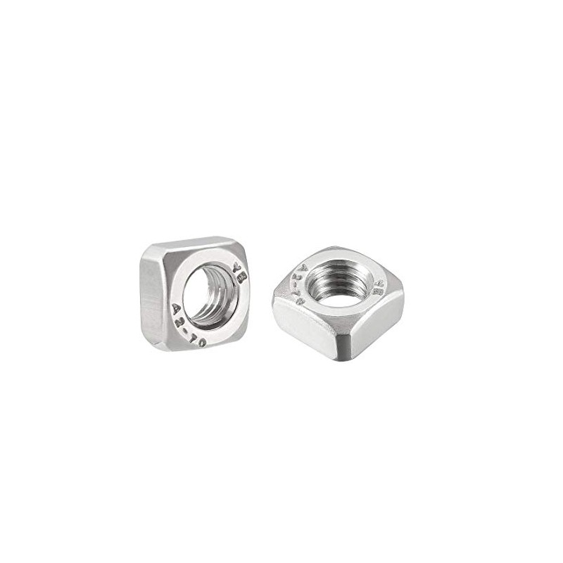 sourcing map M6 Square Nuts, 304 Stainless Steel Metric Coarse