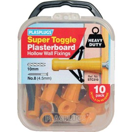 Plasplug STC310 Super Toggle Heavy-Duty Anchors (Pack of 10)