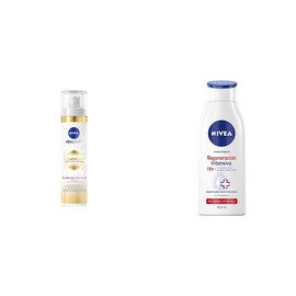 NIVEA Cellular LUMINOUS630 Anti-manchas Fluido Facial Aclarador de Piel FPS50 (40 ml), Enriquecido + Crema Corporal Humectante Regeneración Intensiva (400 ml)