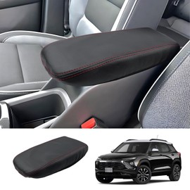 Coleya 2021-2025 2026 Trailblazer Center Console Cover for Chevy Trailblazer (LT/LS/ACTIV/RS), Waterproof&Comfy Leather Armrest Cover 2023 2024 2025 Chevy Trailblazer Accessories