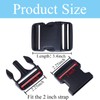 J. Carp Pack of 4 Bag Fastener Backpacker Backpack Buckle
