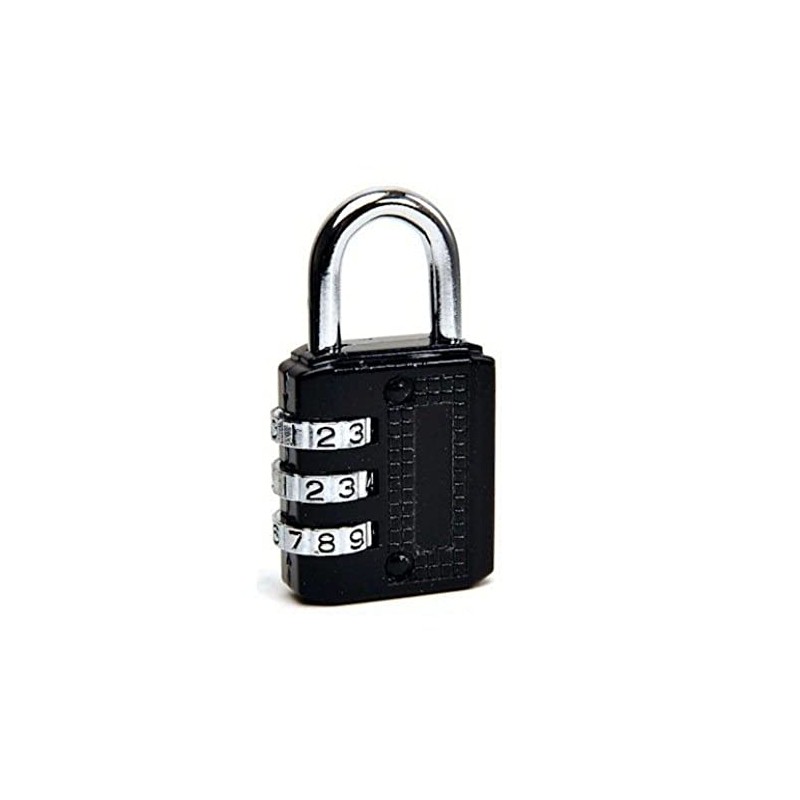 Bulk Hardware BH00408 Combination Padlock with Resettable 3 -Digit Combination,