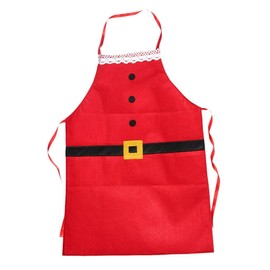 Red Christmas Apron Adult Apron Family Dinner Cooking Baking Chef Christmas Decoration Gift