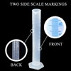 KOMUNJ 1 Piece Transparent Blue Line Measuring Graduated Cylinder Science