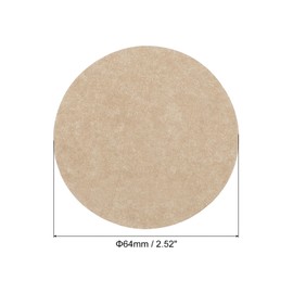 PATIKIL Mocha Pot Paper Filter Disposable Round Brown Paper 2.52 Inch OD for Espresso Maker, Cafe Office Home Pack of 500