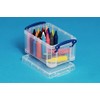 Really Useful Plastic Storage Box 0.7 Litre Clear (Pack of