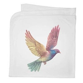 Azeeda 'Rainbow Colored Dove ' Cotton Baby Blanket/Shawl (BY00038407)
