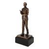 Medical Professional Physician Female Nurse Doctor Bronzed Resin Statue W/