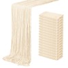 16 Pack Ivory Cheesecloth Table Runner 20 x 120 inch