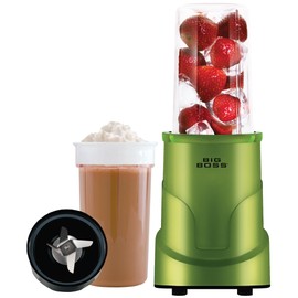 Big Boss 8993 4-Piece Personal Countertop Blender Mixing System, 300-watt, Green