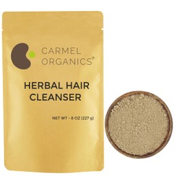 CARMEL ORGANICS Herbal Hair Cleanser (8 Ounce), Unique Blend Of Soapnut,Shikakai,Amla & Aloevera Powder, 100% Natural, No Artificial Fragrance and Chemical free, No Added Preservatives