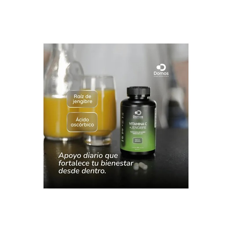 Domos Vitamina Raíz Jengibre 120 Cápsulas 500