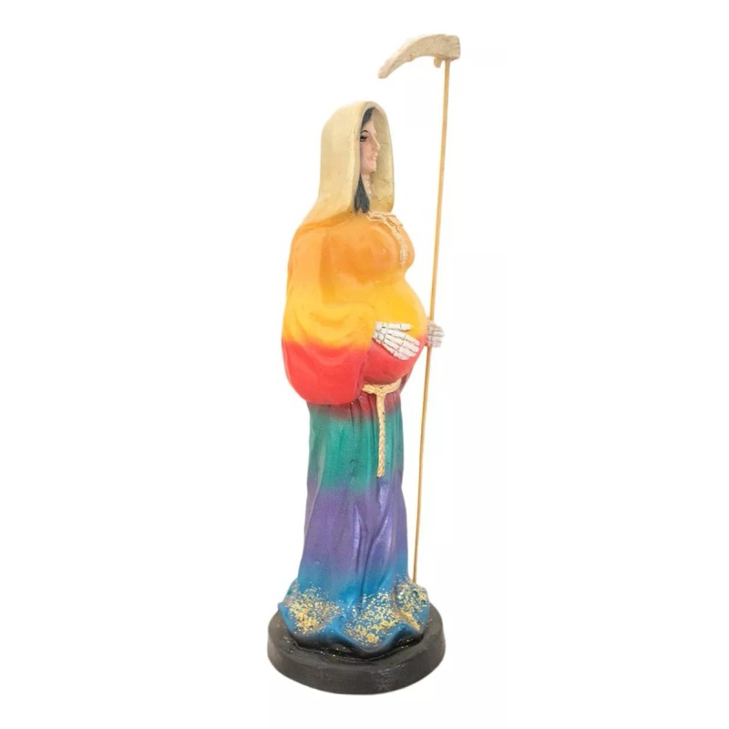 Imagen De Resina Santa Muerte Protección Para Embarazada