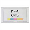 'Cat Face Doodle' Sticky Note Ruler Pad (ST00035802)