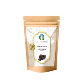 AYURVEDASHREE Raw Black Salt 200gm, Unrefined, Pure and Natural | Vegan | Gluten Friendly | NON-GMO | Indian Origin | Perfect for salads | Baking| Flavour