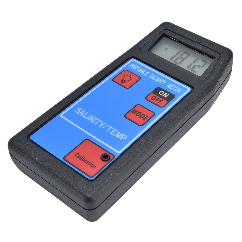 Portable Salinity TEMP Meter Multifunction Water Quality Analyzer for Aquarium