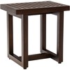 AquaTeak 18" Grate Mocha Teak Shower Bench