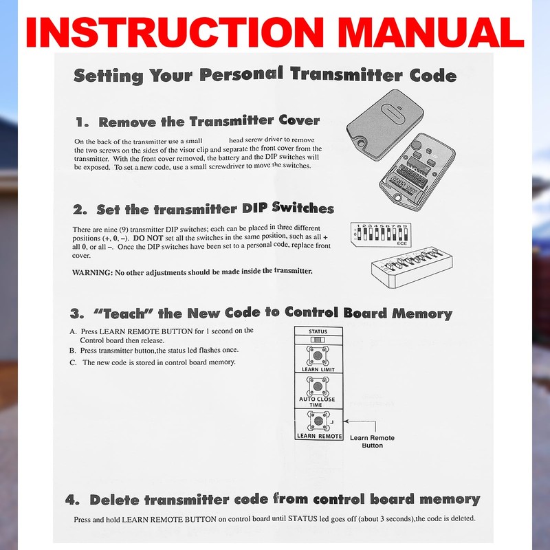 Kingdder 5 Pcs Gate Opener Remote Compatible with Mighty Mule