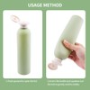 QOONESTL 5Pack Refillable Bottle Green Plastic Empty Squeeze Bottles, 260ml