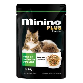Minino Plus Recetas pack 24 alimentos adultos 85gr