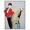 Patrick Nagel"Untitled #54 NEW CUSTOM FRAMED Art Deco Print 16"