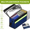 Fireproof Money Bags with Lock-6500°F Fireproof Document Box,10 Layers Insulation