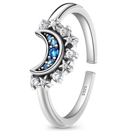 J.Fée Anxiety Ring 925 Silver Women's Anxiety Ring Spinner Ring Women's Ring Anti-Stress Ring Silver Rings 925 Women Rings Women's Rings Silver 925 Women's Jewellery Gifts Women, Silver