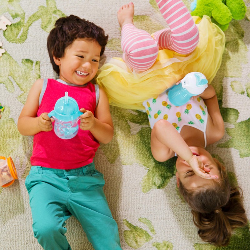 Click Lock Bite Proof Sippy Cup, Blue/Purple, 9 Ounce, 2