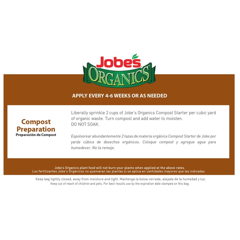 Jobe's Organics Fast Acting Granular Fertilizer Compost Starter, Easy Plant