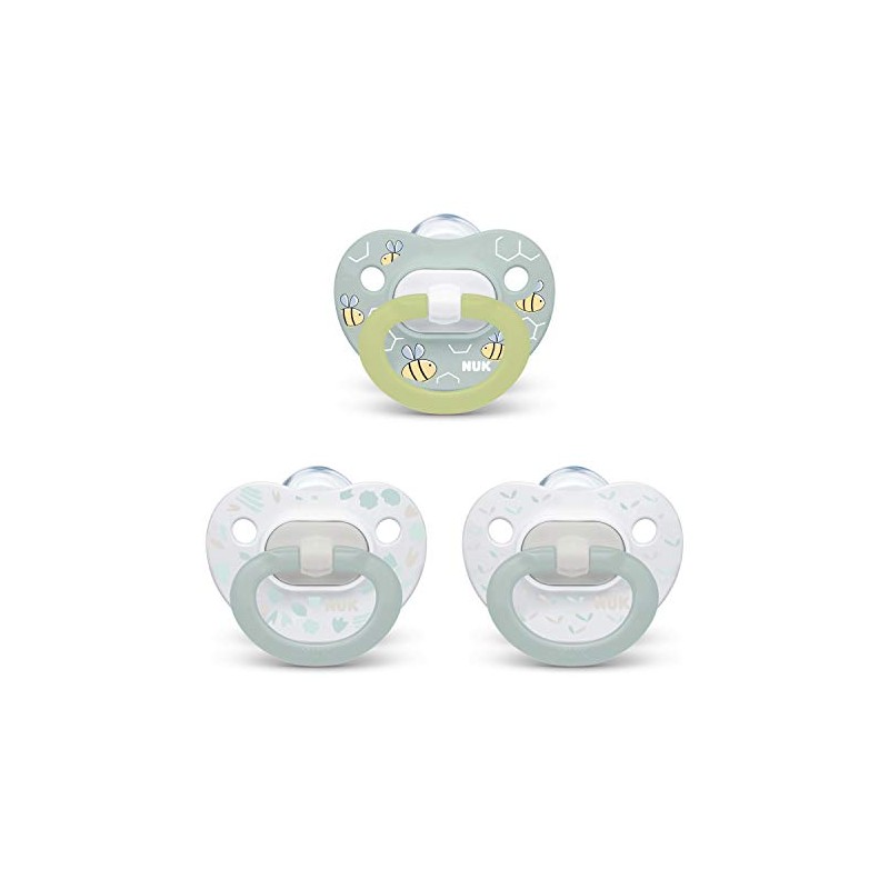 NUK Orthodontic Pacifier Value Pack, Boy, 0-6 Months (Pack of