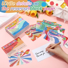 Fumete 240 Pcs Teacher Mail, Teacher Notes to Parents Classroom Office Essentials Good Behavior Incentive Motivational Cards Positive Postcards to Kindergarten Primary School(Hippie)