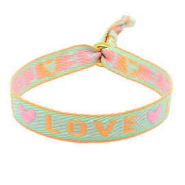 Selfmade Jewelry Festival Bracelets, Boho Jewellery - Fabric Bracelet, Colourful - Friendship Bracelets, Adjustable Size, Summer Jewellery, Polyester, No Gemstone