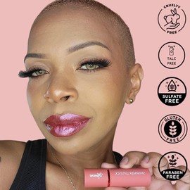 Mynena Rose Pink Metallic Lipstick Hydrating Formula Vibrant Color | Talc-Free Paraben-Free Gluten-Free Cruelty-Free Sulfate-Free - Ruby